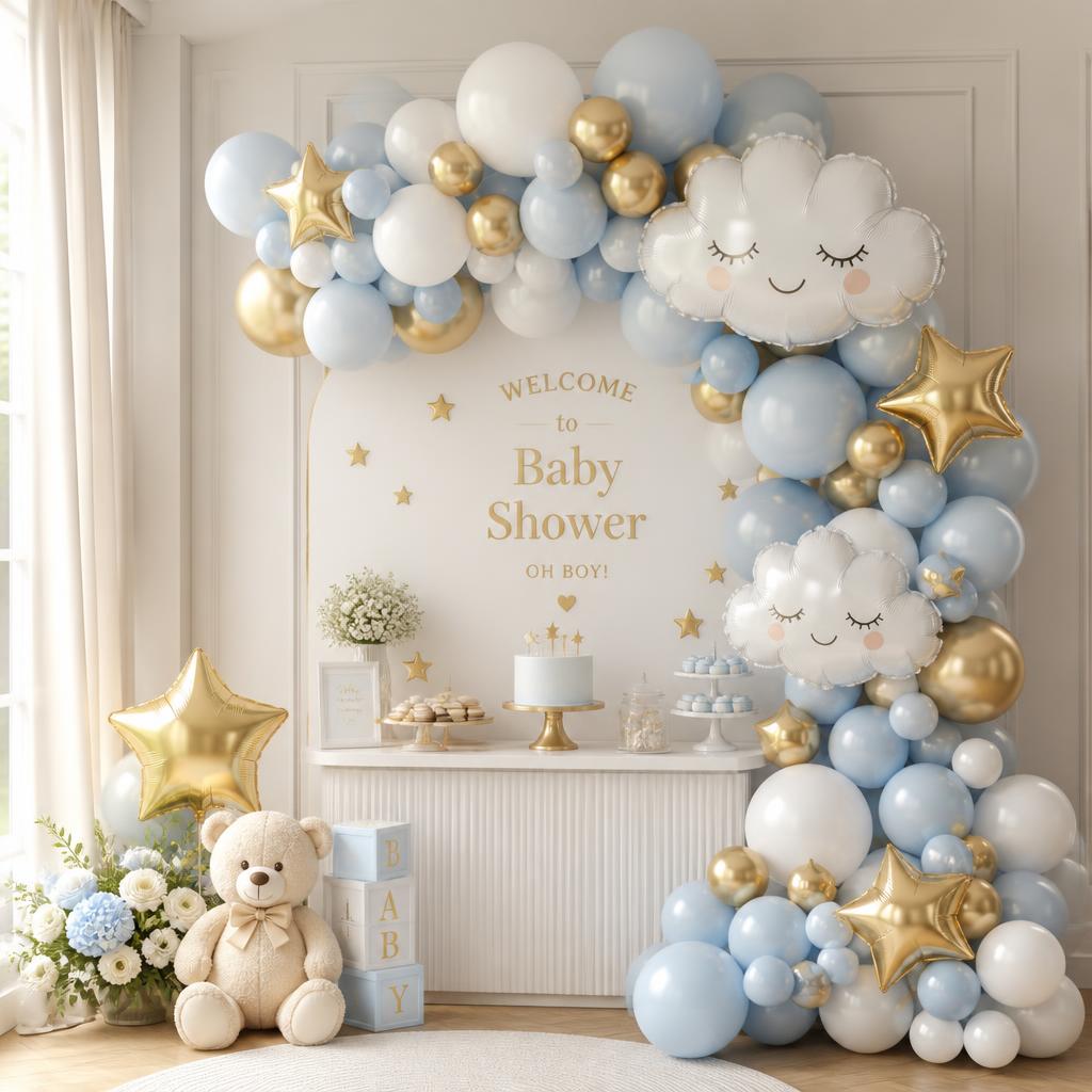 Baby Boy balloon display