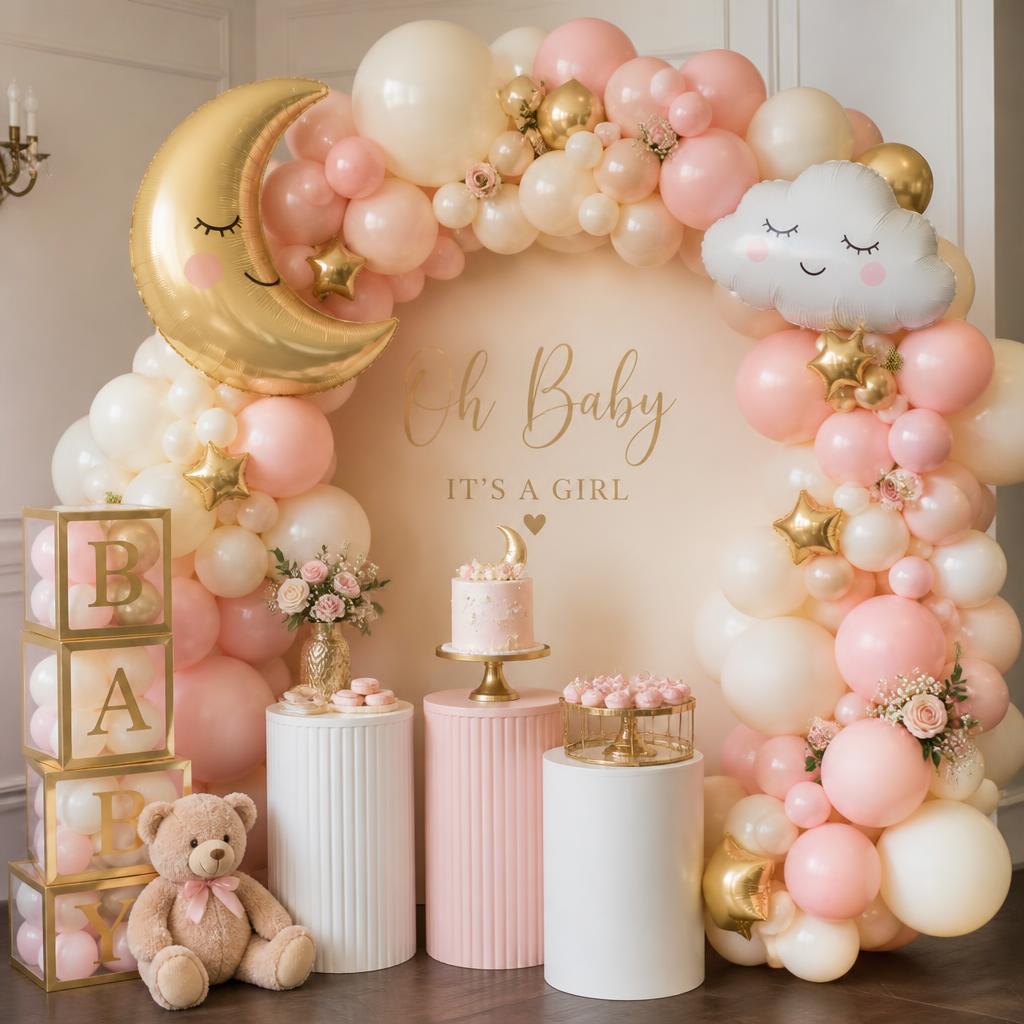 Baby Girl balloon display