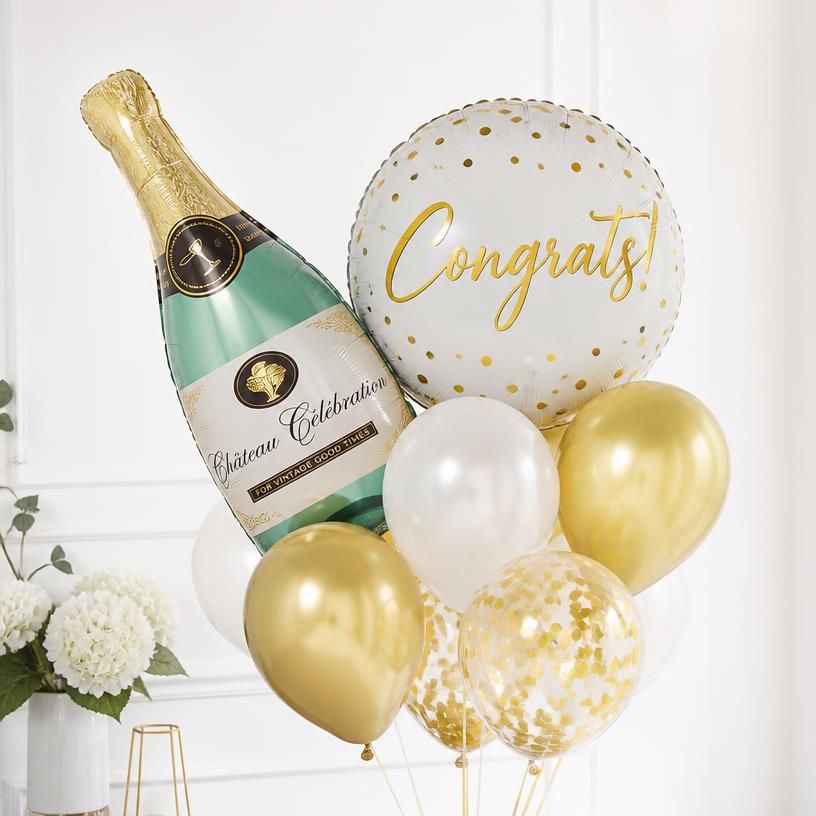 Congratulations balloon display