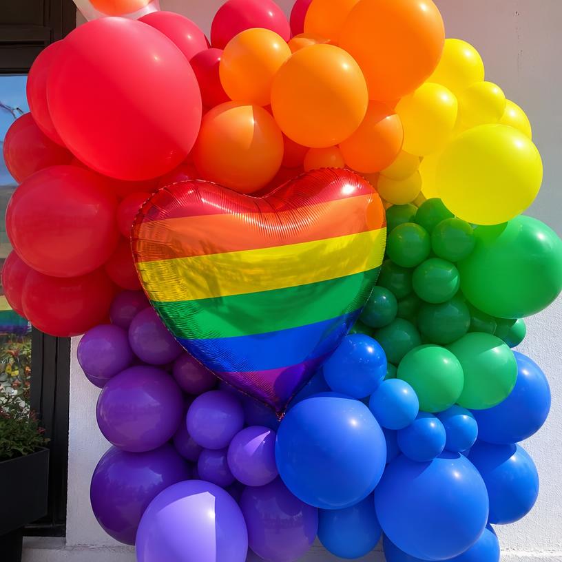 Pride balloon display