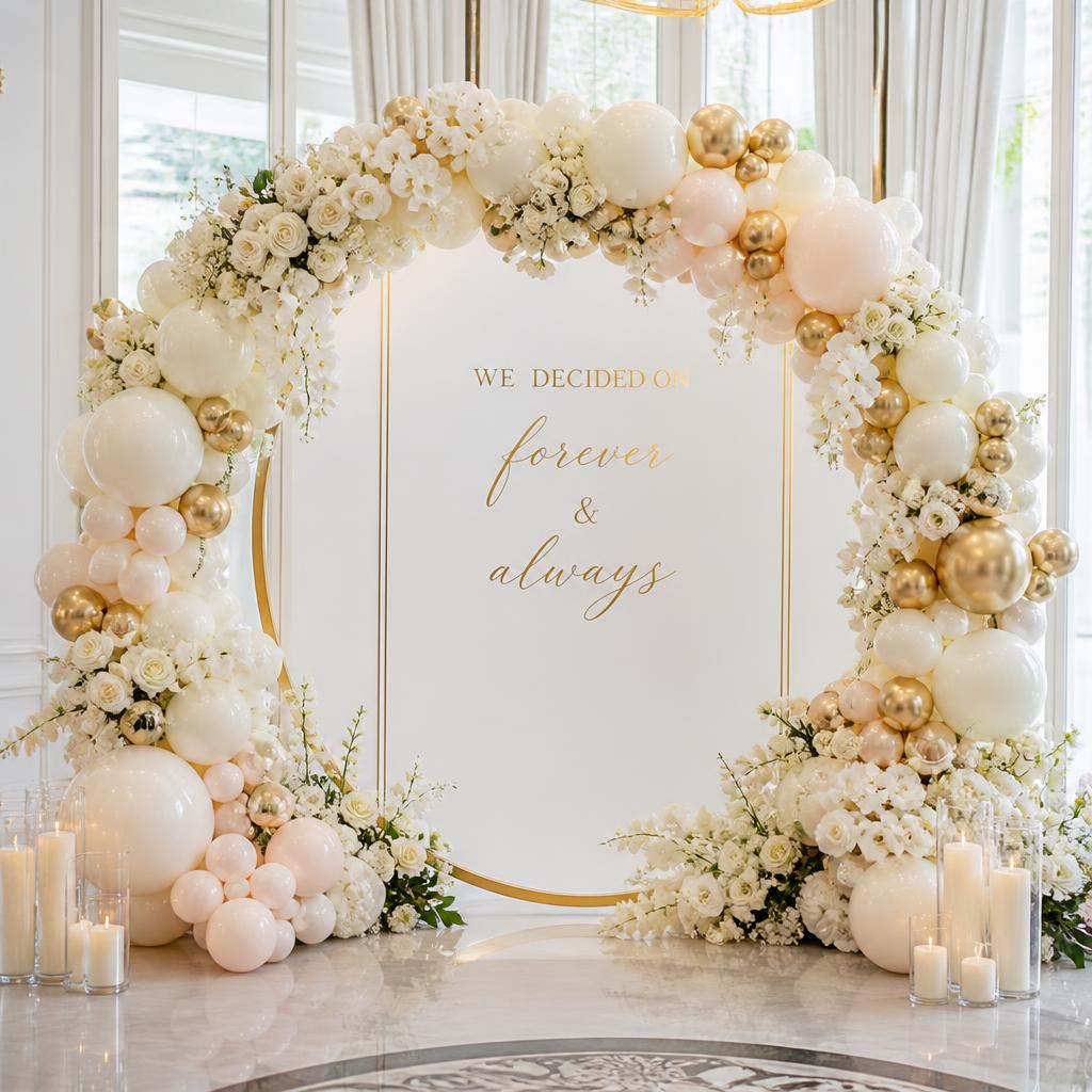 Wedding balloon display